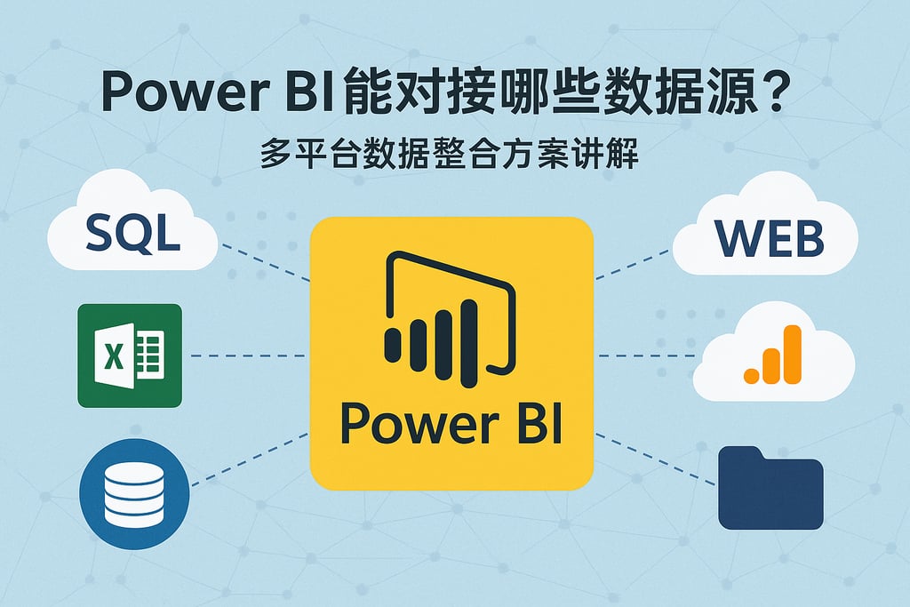 Power BI能对接哪些数据源？多平台数据整合方案讲解